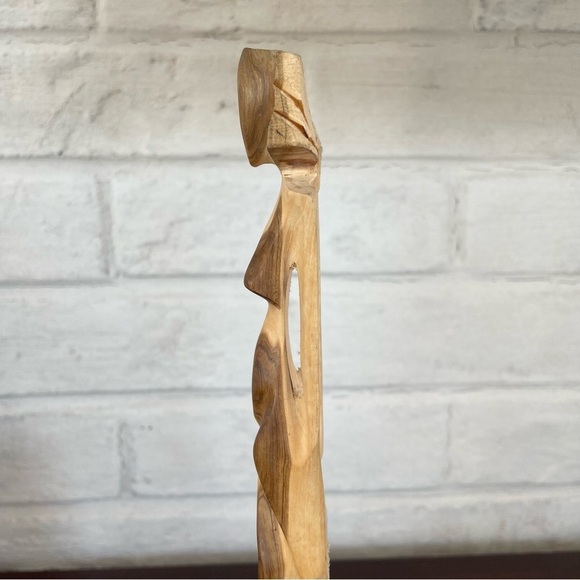 Nude Lady Wooden Art Nouveau Sculpture - Picture 9 of 14